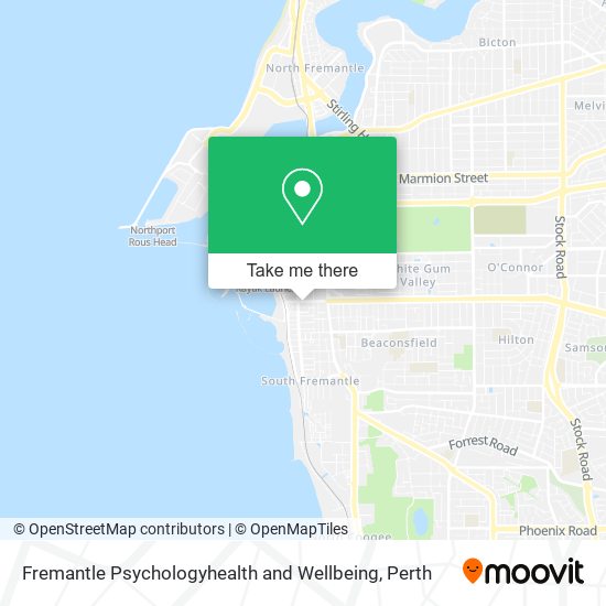 Fremantle Psychologyhealth and Wellbeing map