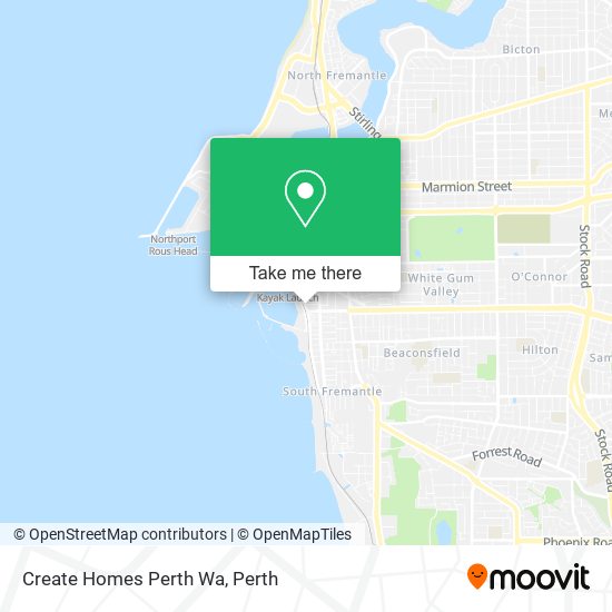 Create Homes Perth Wa map