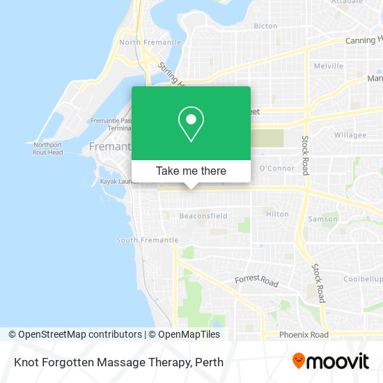 Knot Forgotten Massage Therapy map