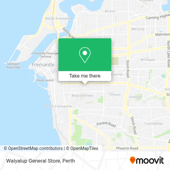 Mapa Walyalup General Store