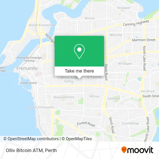 Mapa Olliv Bitcoin ATM