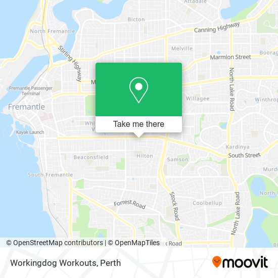 Workingdog Workouts map