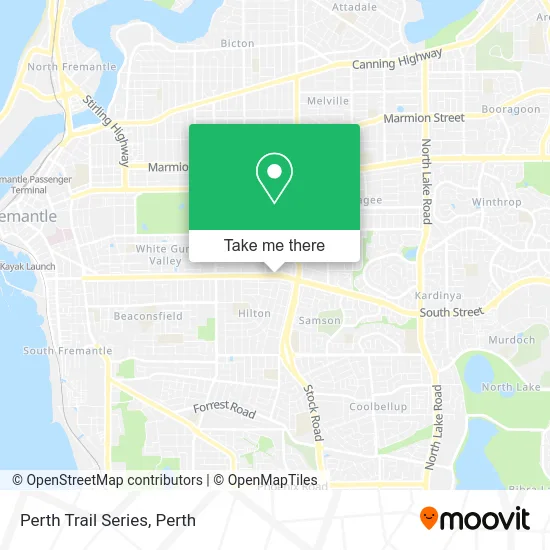 Mapa Perth Trail Series