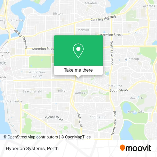 Mapa Hyperion Systems