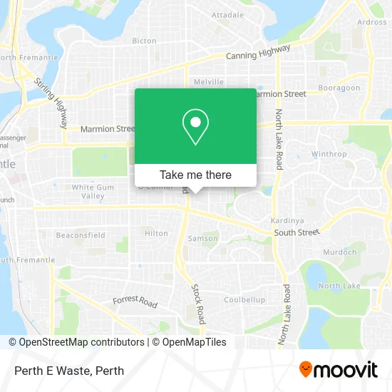 Mapa Perth E Waste