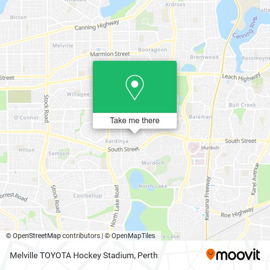 Melville TOYOTA Hockey Stadium map