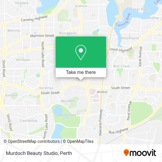 Mapa Murdoch Beauty Studio