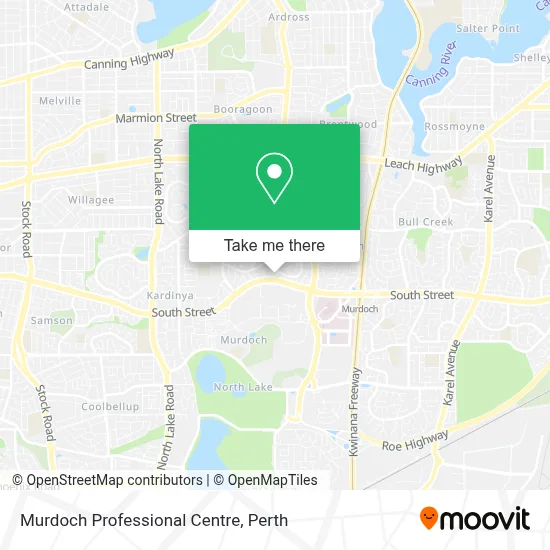 Mapa Murdoch Professional Centre