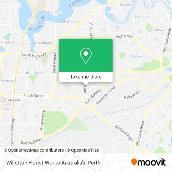 Willetton Florist Works Australia's map