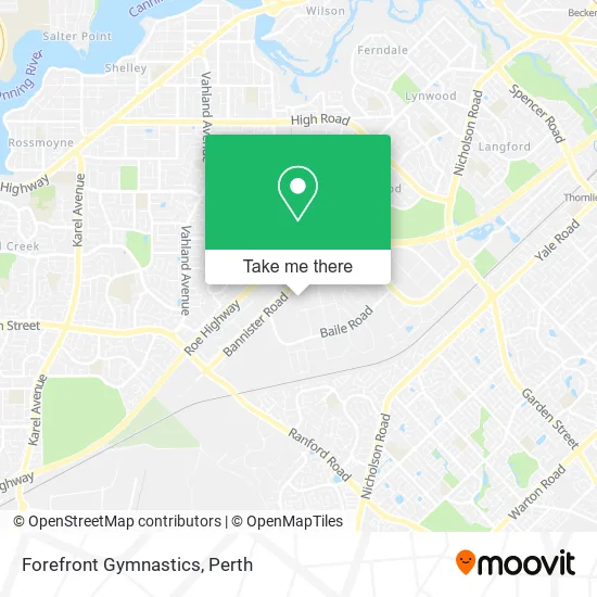 Forefront Gymnastics map