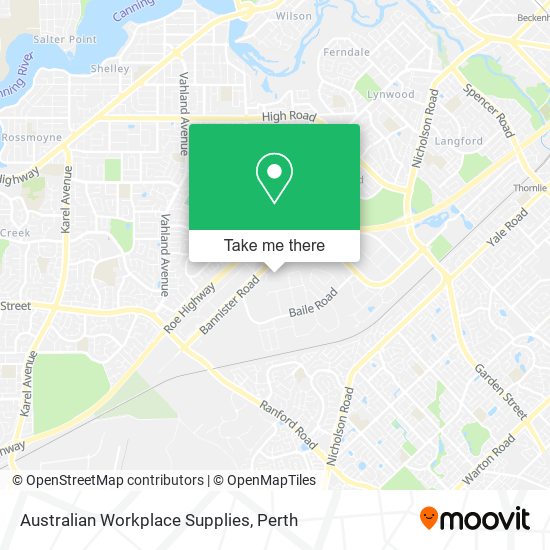 Australian Workplace Supplies map