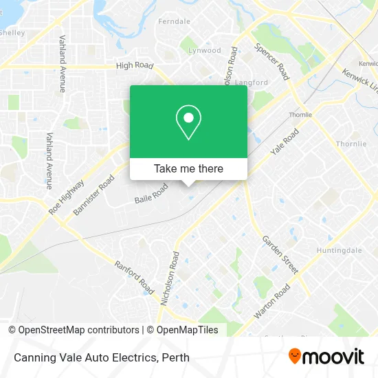 Mapa Canning Vale Auto Electrics