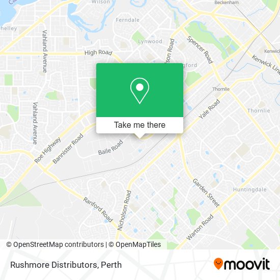 Rushmore Distributors map