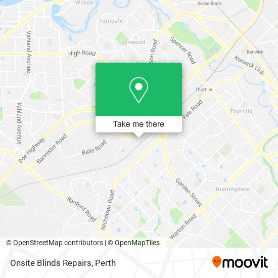 Onsite Blinds Repairs map