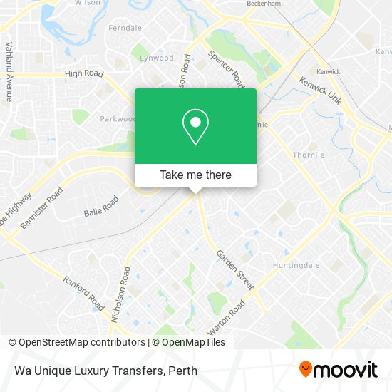 Wa Unique Luxury Transfers map
