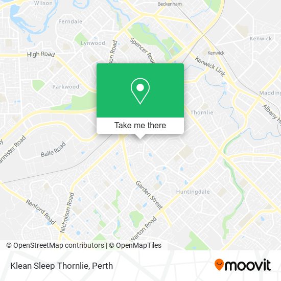 Klean Sleep Thornlie map