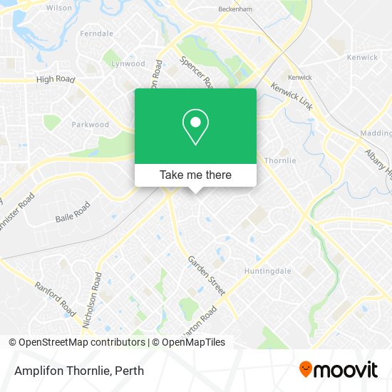 Amplifon Thornlie map