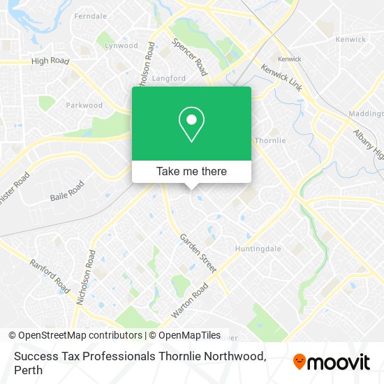 Success Tax Professionals Thornlie Northwood map