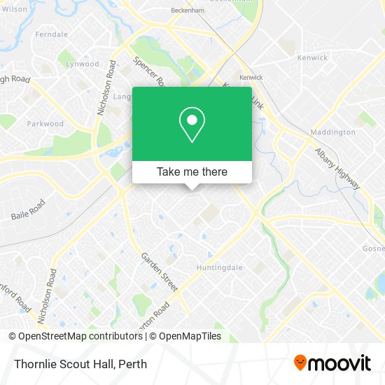 Thornlie Scout Hall map
