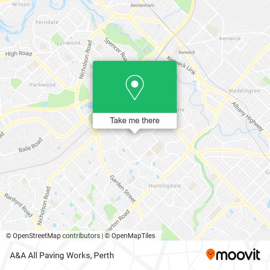 A&A All Paving Works map