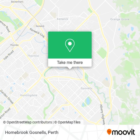 Homebrook Gosnells map