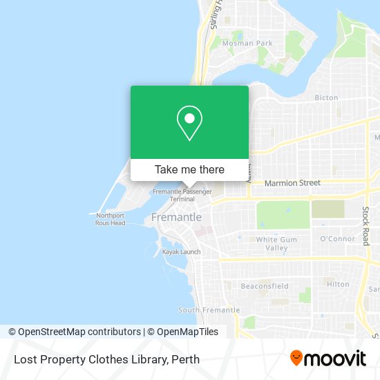 Lost Property Clothes Library map