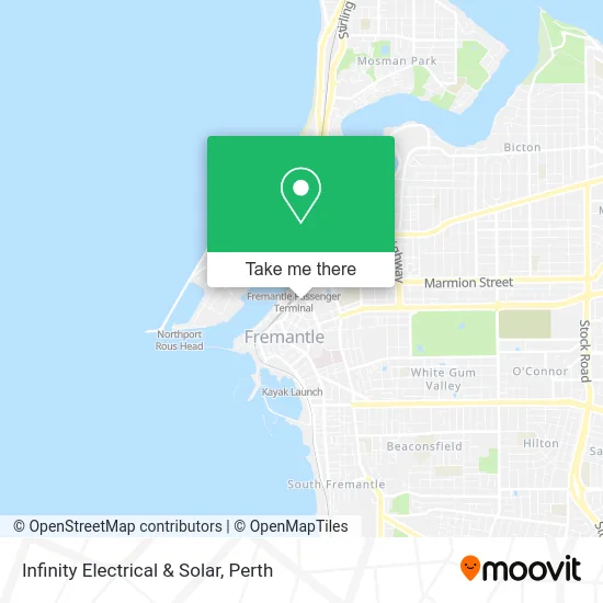 Mapa Infinity Electrical & Solar