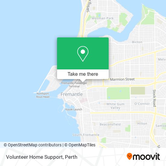 Volunteer Home Support map