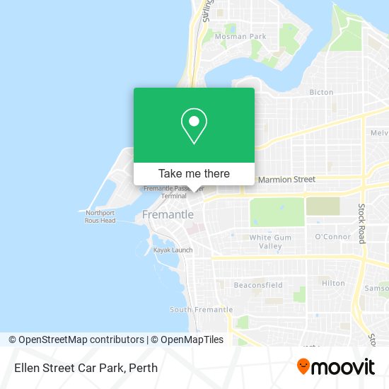 Mapa Ellen Street Car Park