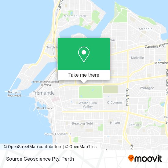 Source Geoscience Pty map