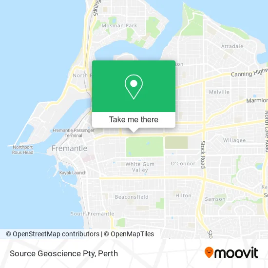 Source Geoscience Pty map