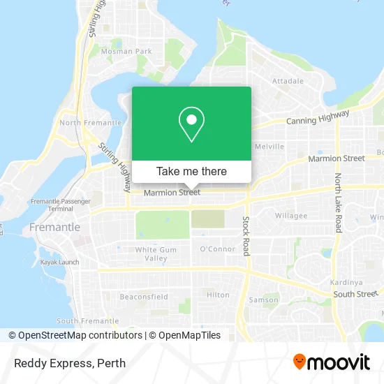 Reddy Express map