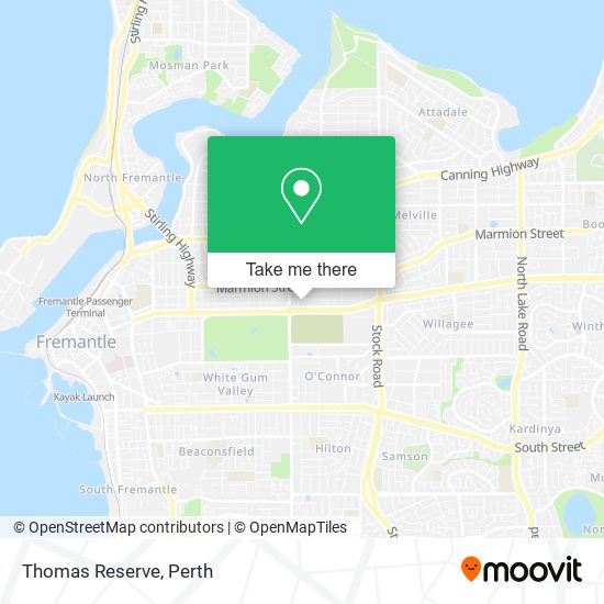 Thomas Reserve map