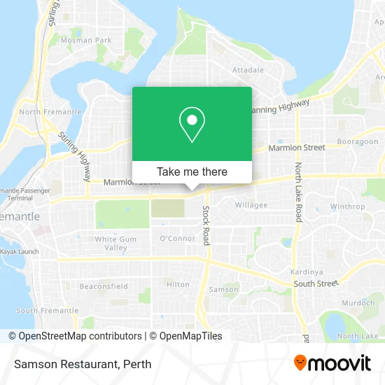 Mapa Samson Restaurant