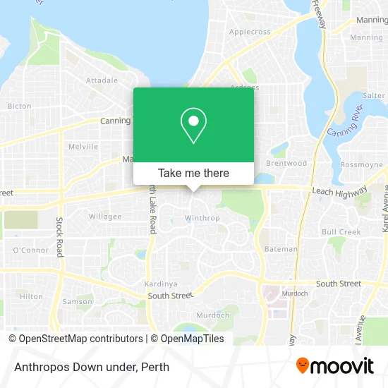 Mapa Anthropos Down under