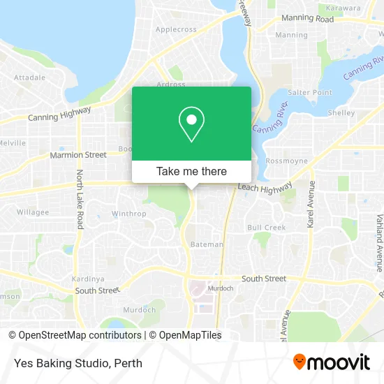 Mapa Yes Baking Studio