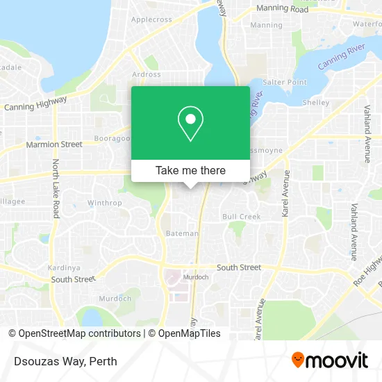 Mapa Dsouzas Way