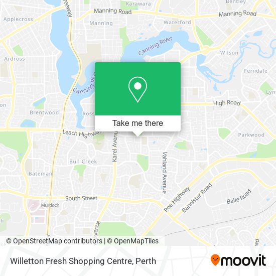 Willetton Fresh Shopping Centre map