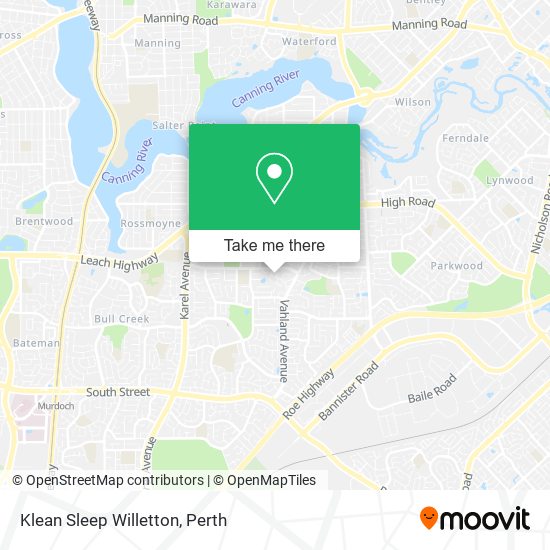 Klean Sleep Willetton map