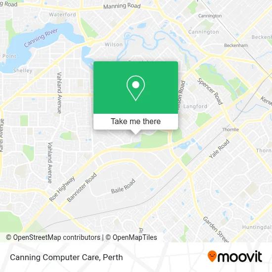 Canning Computer Care map