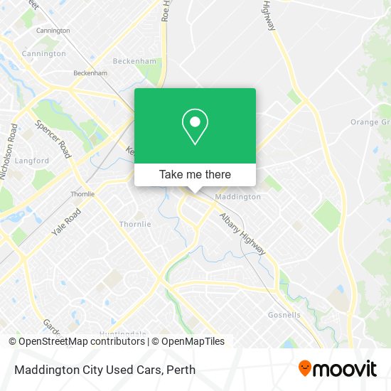 Maddington City Used Cars map