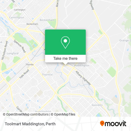 Toolmart Maddington map