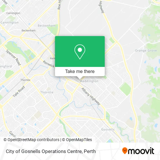 City of Gosnells Operations Centre map
