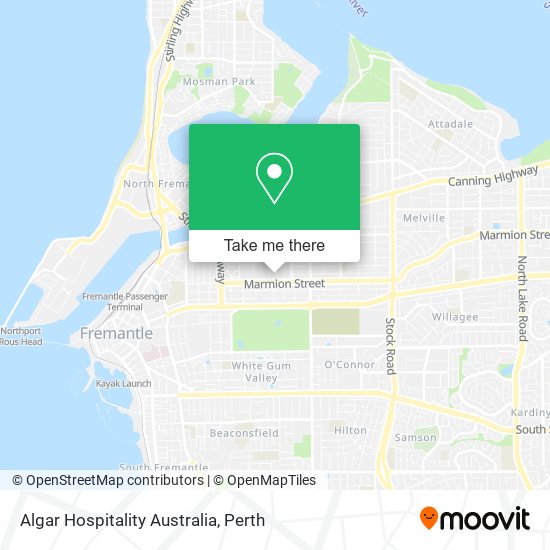 Mapa Algar Hospitality Australia