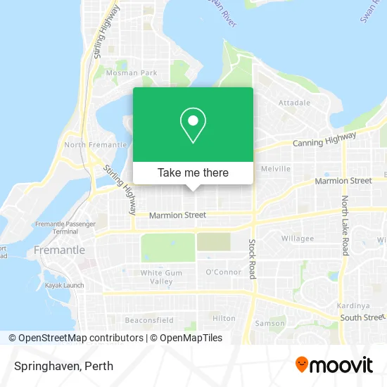 Springhaven map