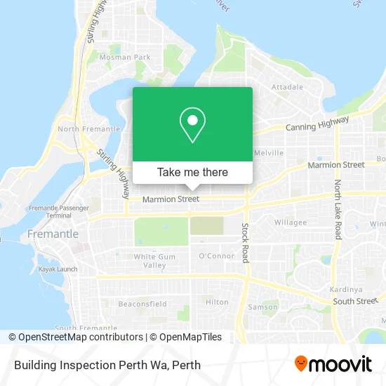 Building Inspection Perth Wa map