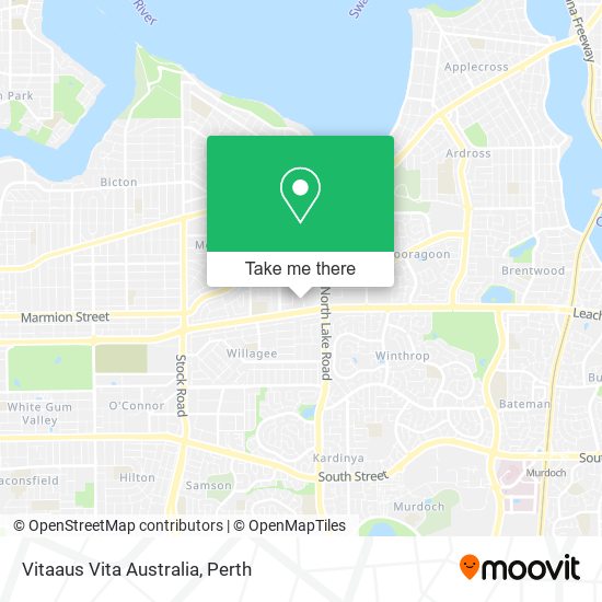 Mapa Vitaaus Vita Australia