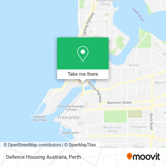 Mapa Defence Housing Australia