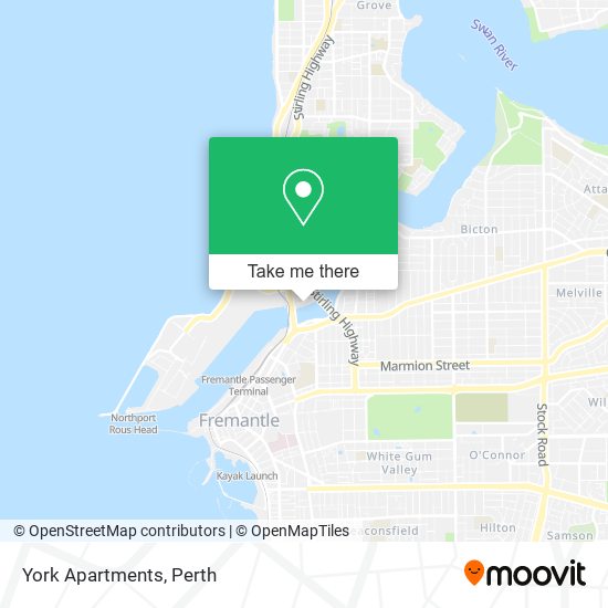 York Apartments map