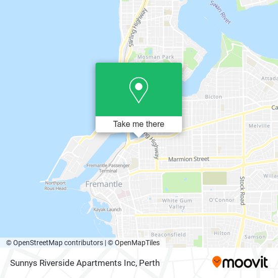 Mapa Sunnys Riverside Apartments Inc